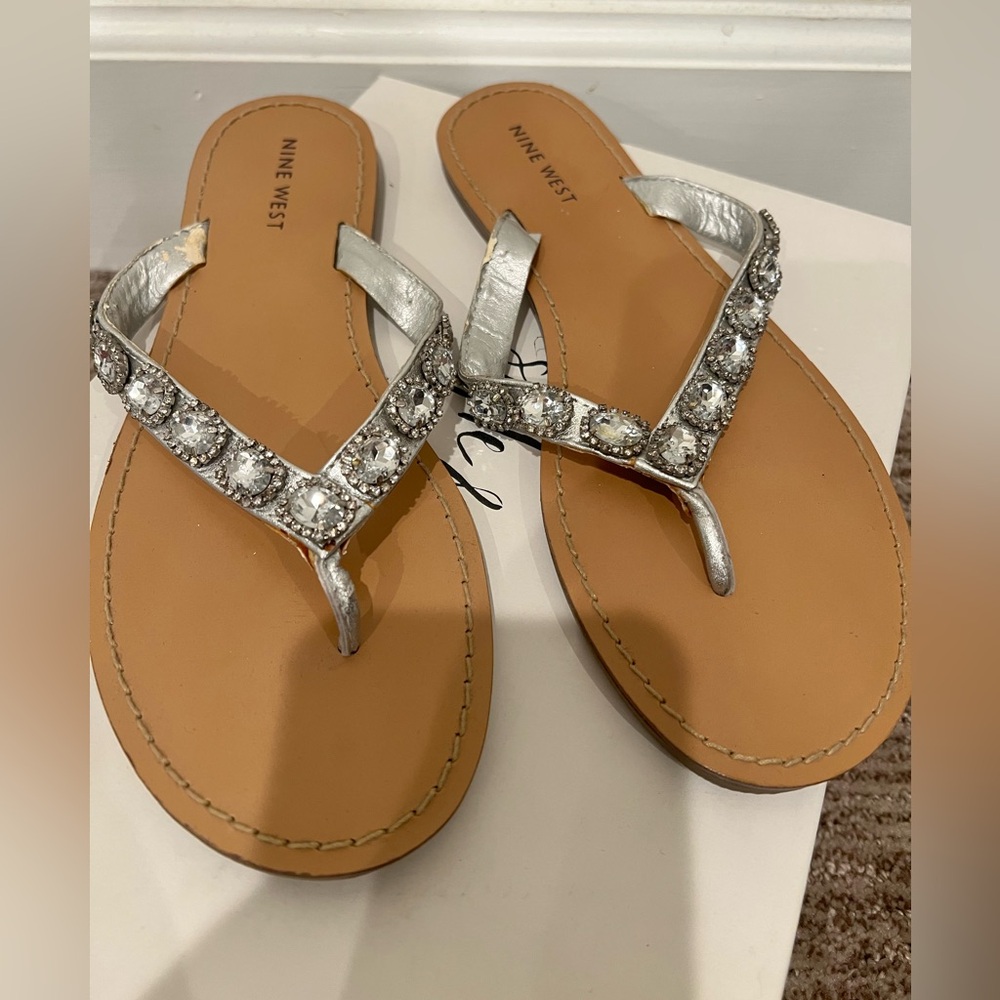 Nine West Rhinestone Sandals